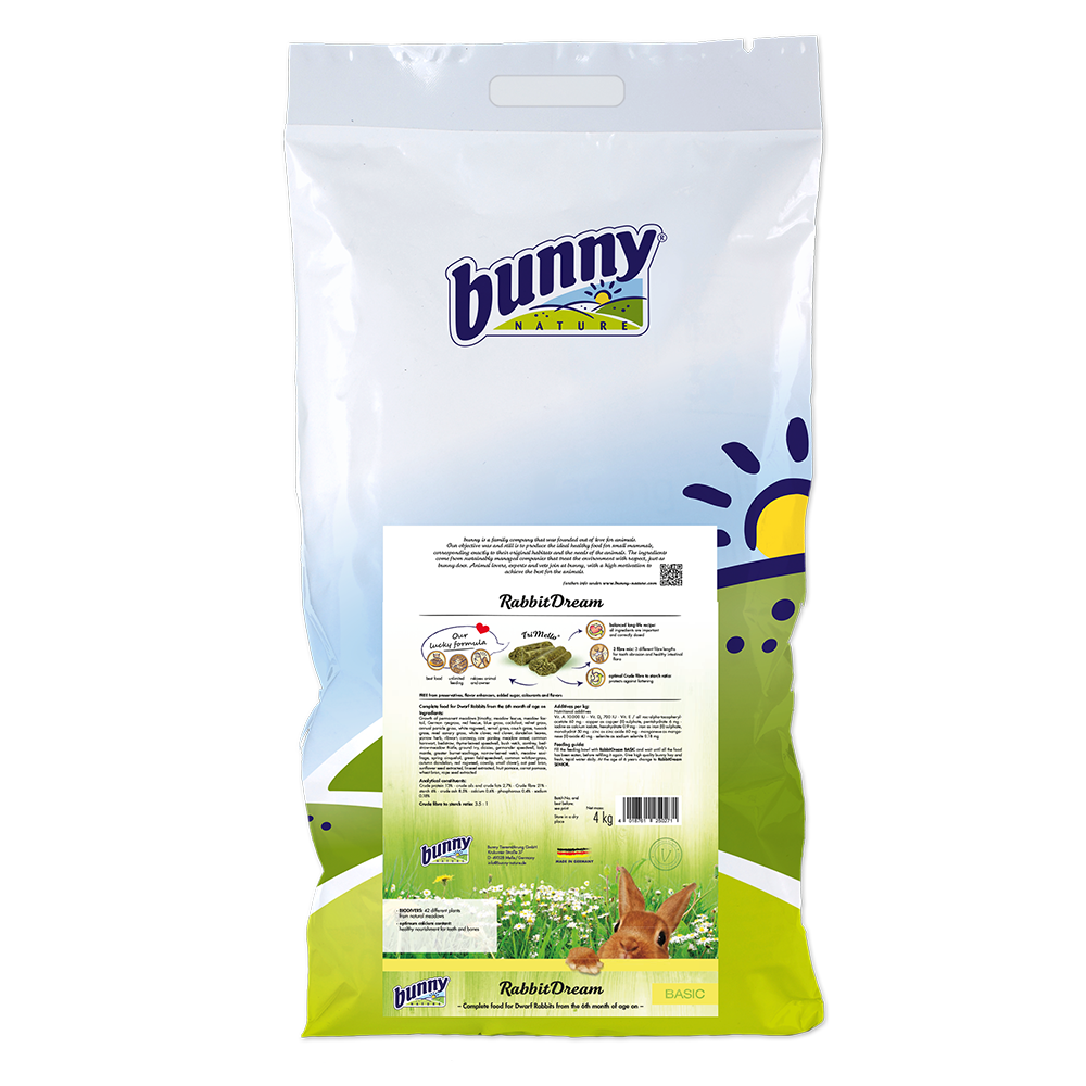 Bunny Nature RabbitDream BASIC (4 kg) kaninfoder