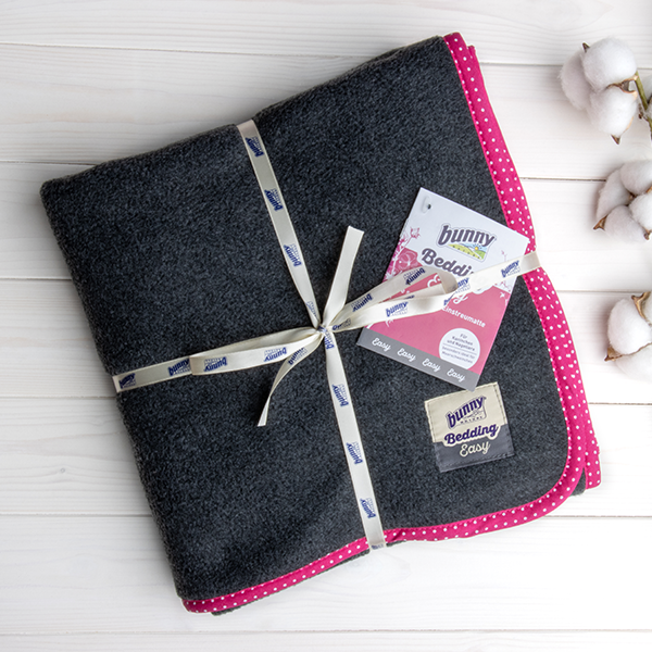Bunny Bedding EASY Pink med molton bagside - til kaniner og gnavere
