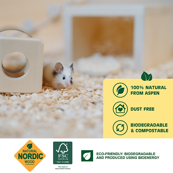 100% naturlig skånsom og blød strøelse til din kanin eller gnaver fra Millamore