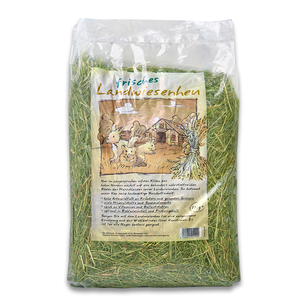 Naturhof Weserhø - løst fyldt (1kg) til kaniner og gnavere