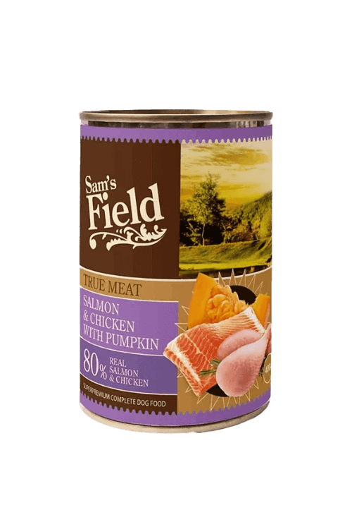 Sams Field True Meat Laks, Kylling og Græskar 400g