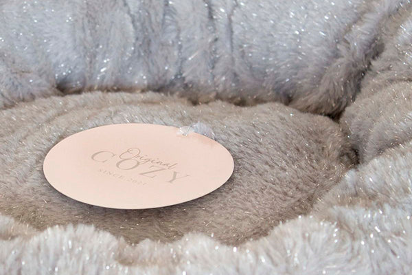 Cozy Donut Seng - Light Grey Glitter - 50cm