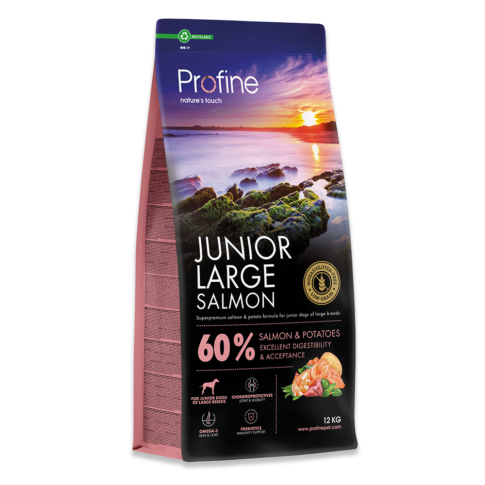 Profine Junior Large Salmon - Kvalitetsfoder til hvalpe og juniorhunde