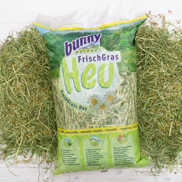 Bunny Nature FreshGrass Hø - med kamilleblomster (500g) til kaniner, marsvin mfl