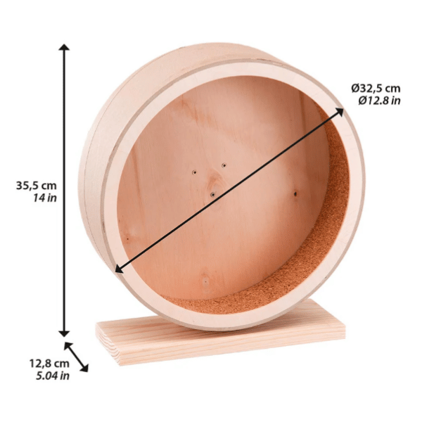 Ferplast Stort Hamsterhjul i træ